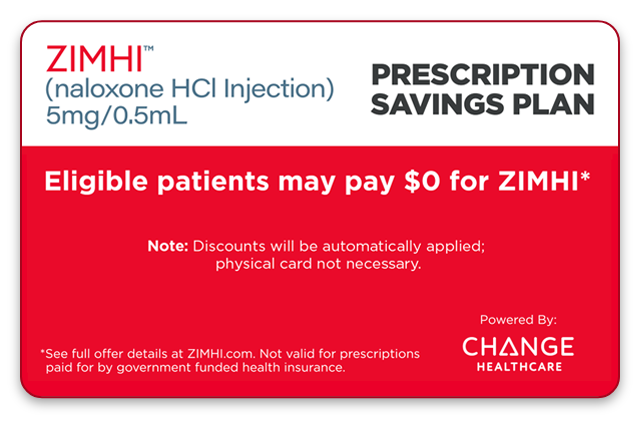 ZIMHI savings card